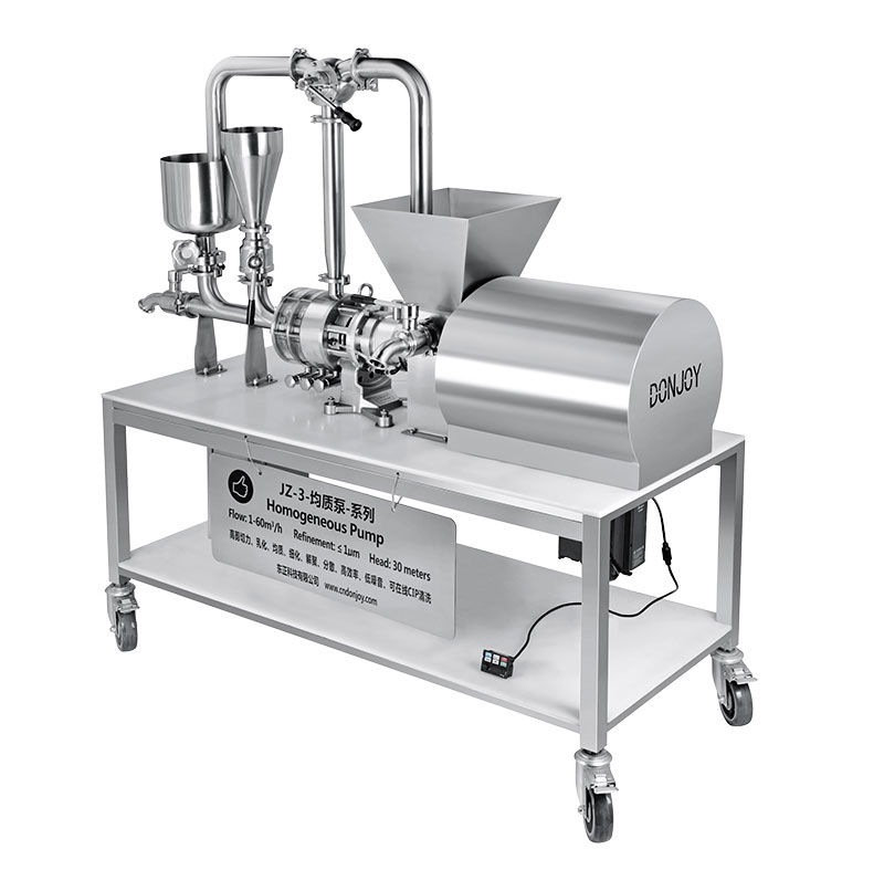 Emulsifying homogenizing pump
